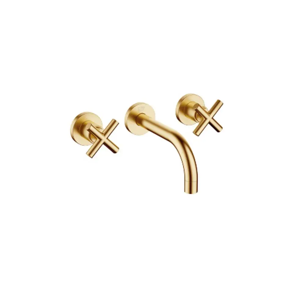Dornbracht-TARA.-Waschtisch-Wandbatterie-Handbrause-ohne Ablaufgarnitur-Ausladung 160mm-Messing gebürstet (23kt), 36707892-28 Galeriebild 1